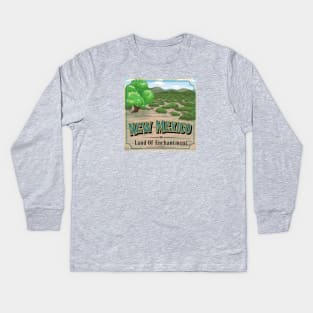 New Mexico - Land of Enchantment - Old West Kids Long Sleeve T-Shirt